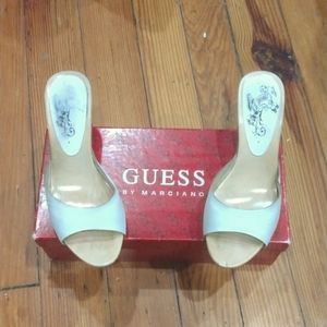 Guess Women Size 6M, white leather
